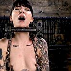 Pic of SexPreviews - Charlotte Sartre in diabolical metal bondage spanked and toyed made to orgasm by The Pope