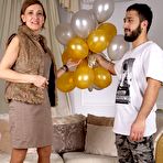 Pic of Hairy mature Gerda Ice is having a big party with cock and balloons - My Free Pornstars
