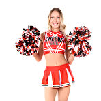 Pic of Cute blonde cheerleader Angelika Grays stripping