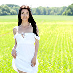 Pic of Hottest Watch this mind blowing brunette posing and getting fully naked while walking across a green farmland. by ShavedTeenGirls.com