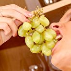 Pic of The Cute Brunette Teen Anny Nubiles Is Playing With Grapes And Masturbates Pussy / DefineBabe.com