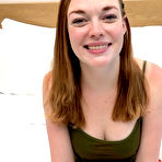 Pic of Pale ginger teen with big perfect tits in POV blowjob porn casting - AmateurPorn