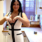 Pic of Hot Cassie Clarke strips out of her tight white dress