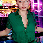 Pic of Kari Pitinova in a Green Dress