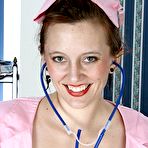 Pic of Justine Anilos In Pink Nurse Uniform Has A Good Time Playing With Her Pussy / DefineBabe.com