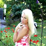 Pic of Charming Goldilocks Sabrina S Strips Her Short Dress And Poses Naked In The Garden. / DefineBabe.com