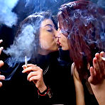 Pic of Russian Smokers | Smoking kisses party with 4 girls
