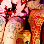 Pic of Face Tat Mami - Ink Motel Chair -Photoshoot