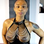 Pic of Gorgeous ebony babe Lola Marie in fishnet Featuring Lola Marie