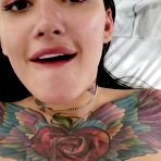 Pic of Gorgeous busty inked up babe gets stuffed by a big dick - AmateurPorn