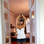Pic of Kitty Kitty tied standing - then exposed