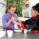 Pic of Sex Previews - Katana Porn asian waitress explains chopsticks and more to Ryan Mclane