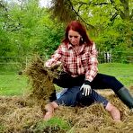 Pic of Miss Nica Nordic Fetishclips | Rubber boot mistress presses slave face into manure