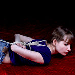 Pic of Bound Feet | Agnes hogties in jeans
