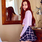 Pic of Sherice Petite Redhead Strips In Reflection by Alex Lynn for MetArt