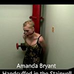 Pic of Cuffkeys Cuties | Amanda Bryant Handcuffed in the Stairwell
