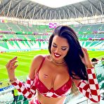 Pic of Bombshell Ivana Knoll looks stunning while supporting Croatia at FIFA World Cup