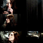 Pic of Russian Smokers | Irina is smoking two all white cigarettes in a row