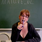 Pic of Schoolteacher Marie is a mature nympho that loves to masturbate in class - Mature.nl