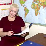 Pic of Chubby Loving - Fat Mature Teacher Posing In Classroom