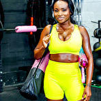 Pic of Naomi Foxxx Oiled Ebony Milf in the Gym