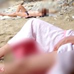 Pic of HANDJOB BY REAL TEEN STRANGER ON THE BEACH AFTER DICK FLASHING! Towel drops, shows big cock! Cumshot - AmateurPorn