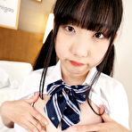 Pic of   Rin Nanba comes back in a cute uniform to show off her sweet hairy pussy | Tenshigao