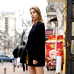 Pic of Sofi Levchenko in a Plaid Skirt