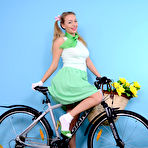 Pic of Hayley Marie Bike Strip Pinup WOW - Cherry Nudes