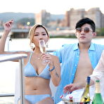 Pic of Stacy and friends spend the day on a boat playing and fucking | AV Jiali