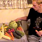 Pic of BoyFetish.Com - Jason Uses Vegetables Up His Gay Ass