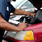 Pic of Big Black Dick Mechanic Masturbating in the Junkyard
