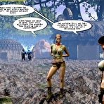 Pic of Busty amazons in savages captivity 3D xxx scifi anime comics: big tits long legs blonde babe in leather bikini uniform in pussy hardcore couple with muscle huge cock cartoon hentai manga fetish