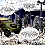 Pic of Sex weapon of nazi Germany 3D comics anime about bizarre hardcore couple in military uniform, huge cock and big tits and internal cumshot: cartoon hentai xxx fetish story