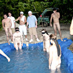 Pic of these poor pledges had to play blind folded in this hole in the ground filled with water male male tickling groups