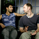 Pic of We took him back and showed him the main crowd-pleaser... our Huge Cocks www.hisfirsthugecock.com gay hunks for free