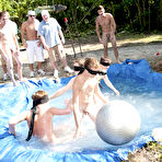 Pic of these poor pledges had to play blind folded in this hole in the ground filled with water free gay jcoks big cock