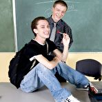 Pic of This backdrop features risible action against the black board as well as on the dominie's desk free gay male twink sex video at Teach Twinks