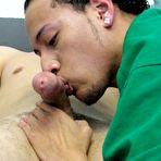 Pic of Bo is a talker and he tells Ramon how good his hand and mouth is making him feel real life gay blowjobs