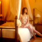 Pic of Anna S - Anna S takes her cute see through dress off and exposes her little tiny breasts.