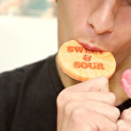 Pic of When Dylan Chambers catches Dean Holland double-fisting lollipops, he warns him he's going to turn into a, "Cheryl fuck gay anal twinksasian