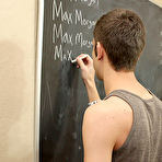 Pic of After sucking every others dicks, Max Martin braces himself against the wall so Max Morgan can impale him with his cock gay blond twinks cum at Teach Twinks