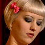 Pic of SexPreviews - Cherry Torn blonde in stockings is bound with tar and feathered