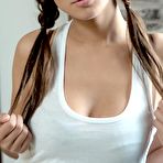 Pic of Teen Cutie Rubs Her Pink Snatch