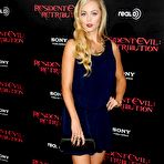 Pic of Laura Vandervoort at Resident Evil Retribution premiere