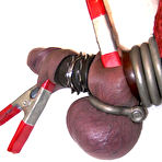 Pic of CBT. COCK AND BALLS TORMENT