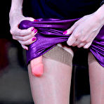Pic of PinkFineArt | Betsey Showing Her Nylons from Lacy Nylons