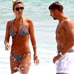 Pic of Alex Gerrard seen out enjoying the beach while in Ibiza