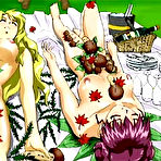 Pic of Hentai sweties serving sex desire while on picnic