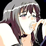 Pic of Sweet hentai girl deep blowjobs and facial juices